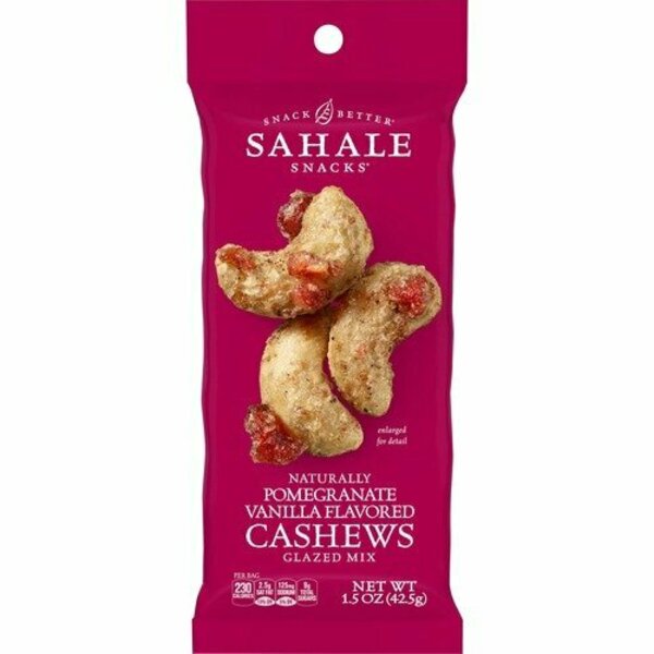 Smuckers Cashews Glazed Snack Mix, w/Pomegranate/Vanilla, 1 Pink, 18PK SMU00328